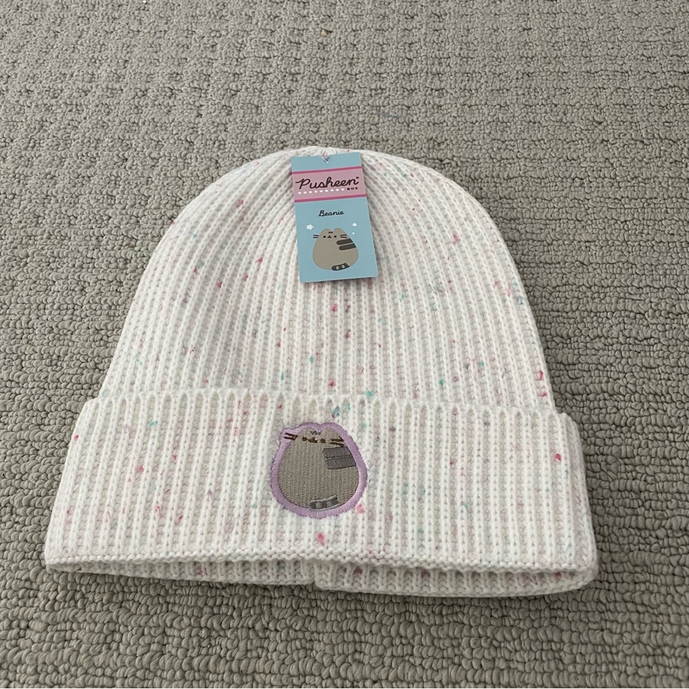 New Pusheen sprinkle speckle beanie from the Pusheen subscription box